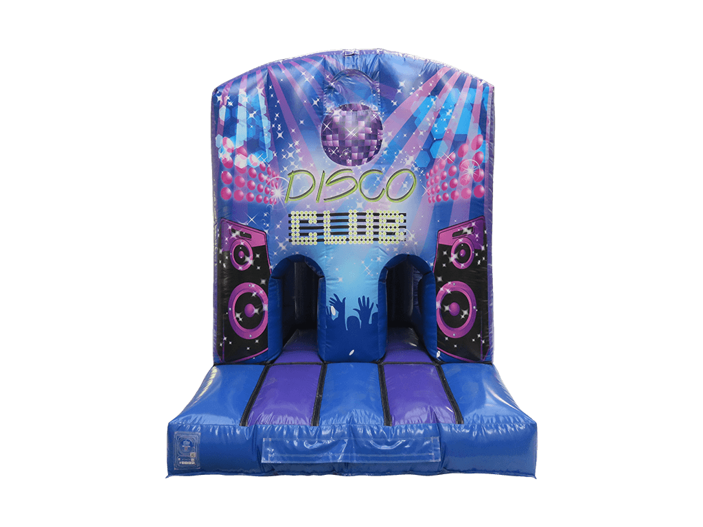 Carrera Divertida Disco Morado y Azul de 1 Parte - Listo para Disco