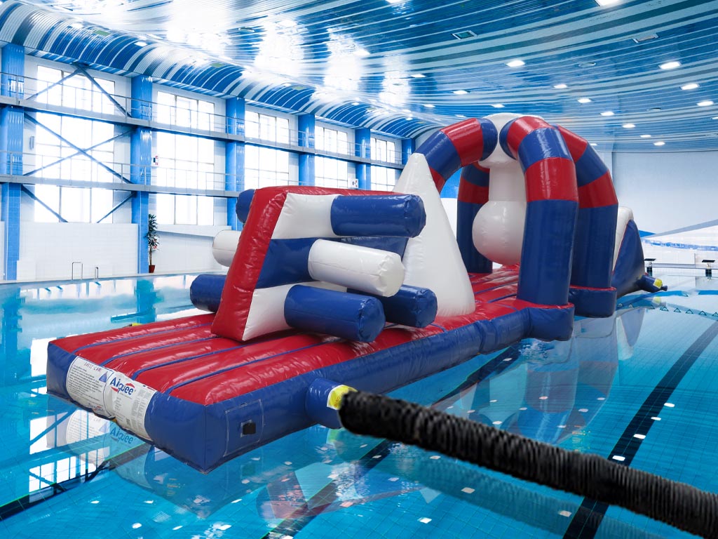 Gonfiabile piscina Double Trouble blu e rosso da 10 m