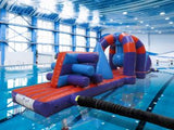 10m Purple & Orange Double Trouble Pool Inflatable