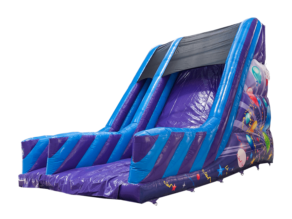 15ft Platform Purple & Blue Party Slide