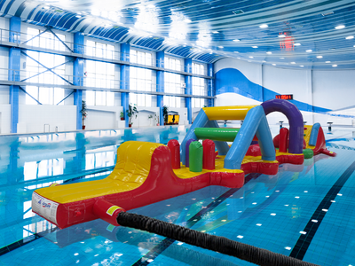 15m Aqua Obstacle Platform H 1.5m Pool Inflatable