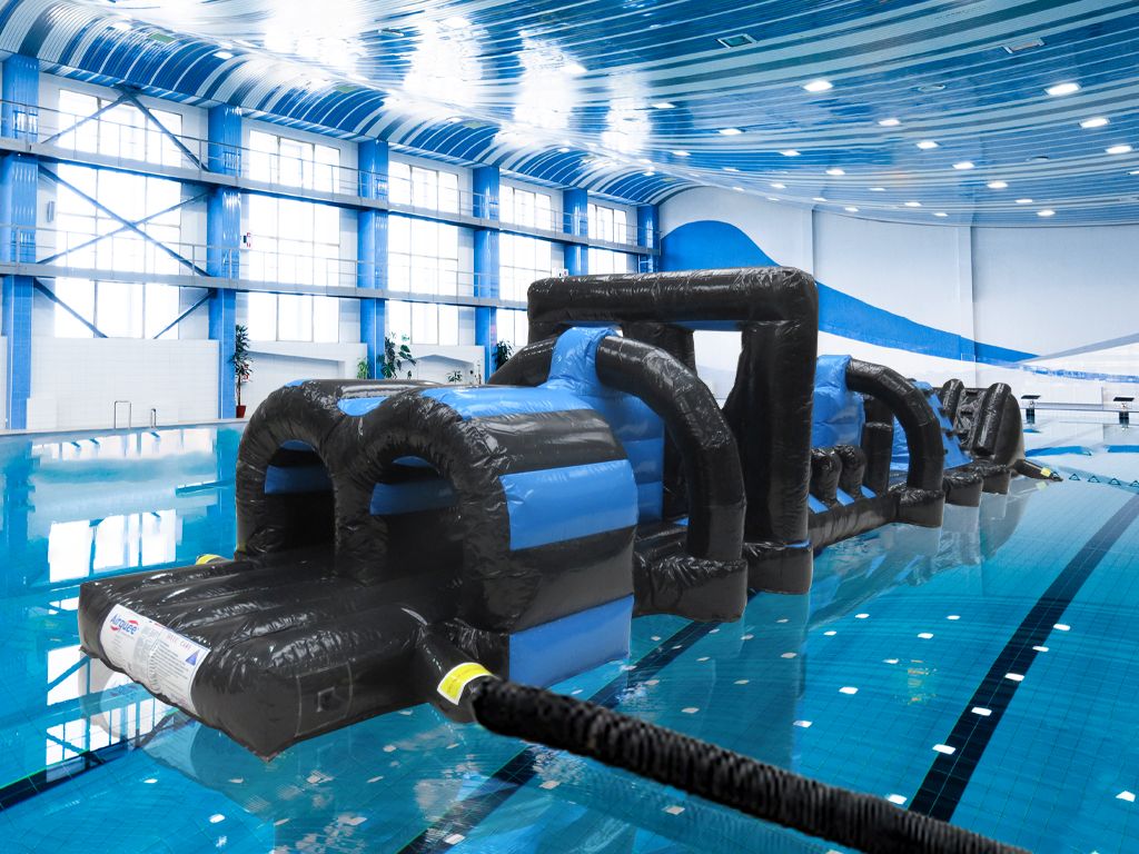 15m Black & Blue Xterminator Pool Inflatable