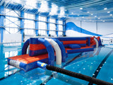 15m Blue & Red Zigga Zagga Pool Inflatable