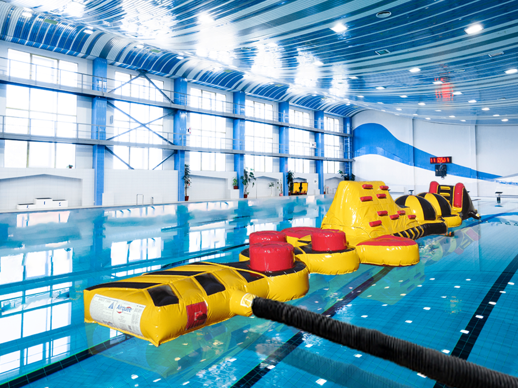 Piscină Gonflabilă The Eliminator de 15m cu Tobogan de 1,3m
