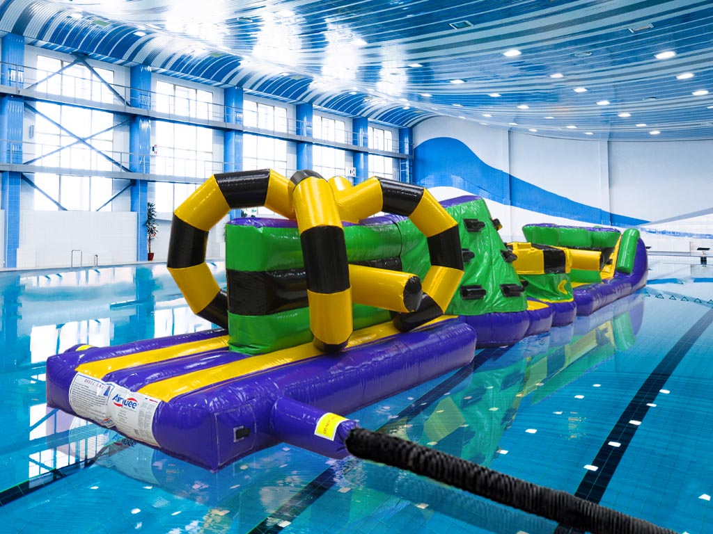 15m Green & Purple Whirligig Pool Inflatable