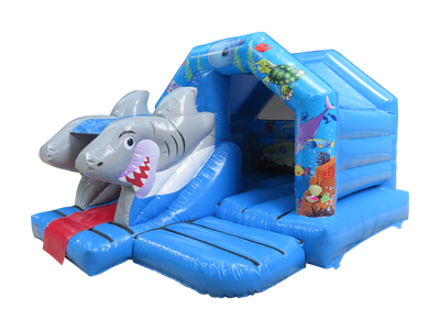 15x12ft 3D Twin Head Shark Front Slide Combi