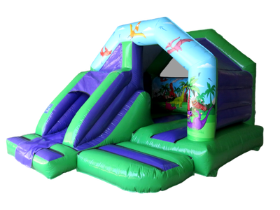 15x12ft Dinosaur Front Slide Combi