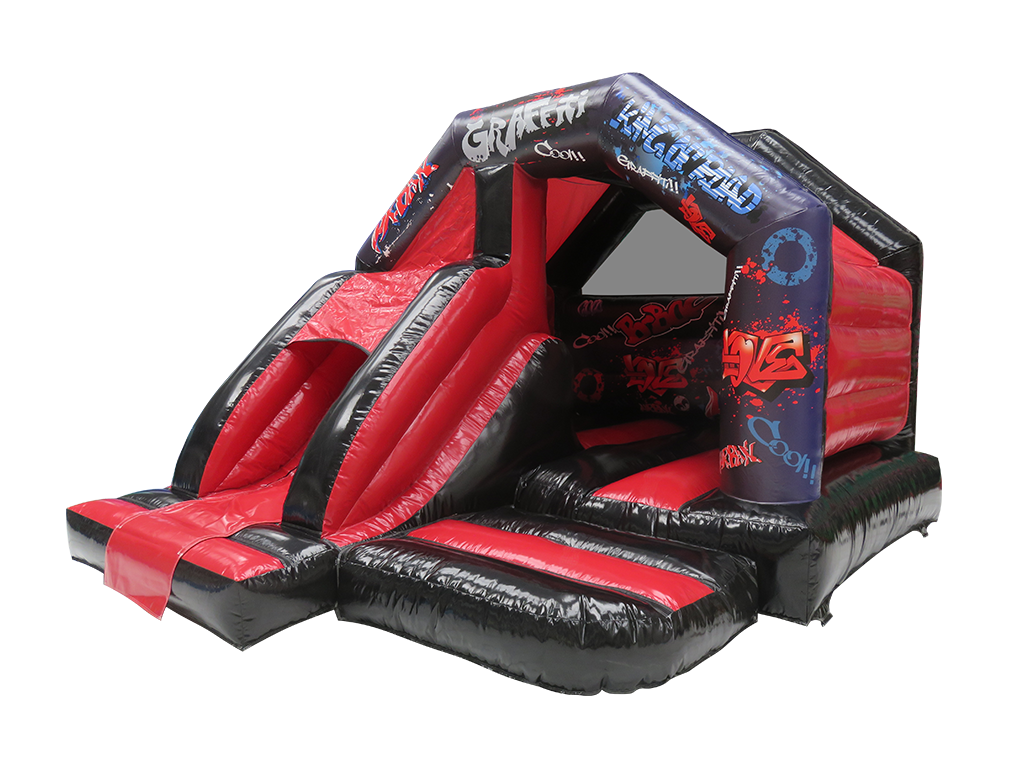 5x4m Graffiti Front Slide Combi
