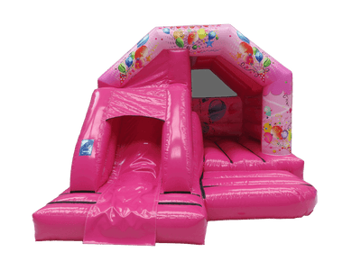 15x12ft Pink Party Front Slide Combi