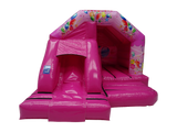 Combinato Scivolo Frontale Party 5x4m Rosa - Pronto per Disco