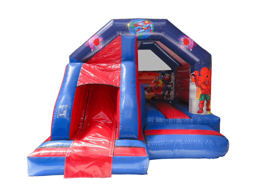 5x4m Superheld Voorste Glijbaan Combi
