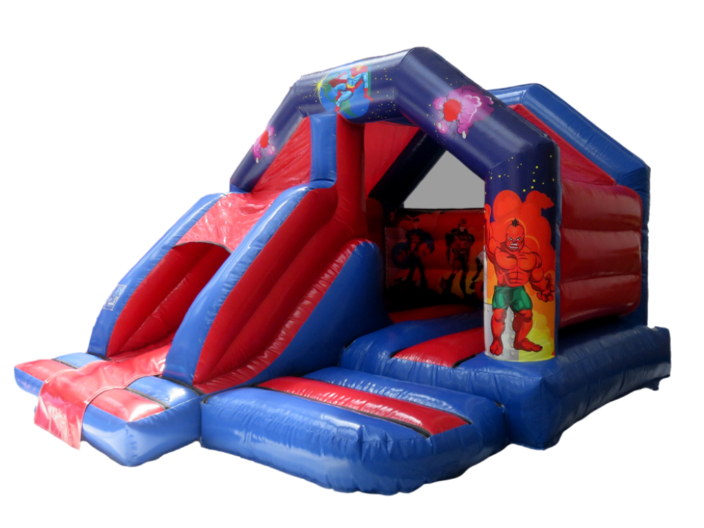 5x4m Superheld Voorste Glijbaan Combi