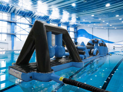 18m Black & Blue Double Trouble Pool Inflatable