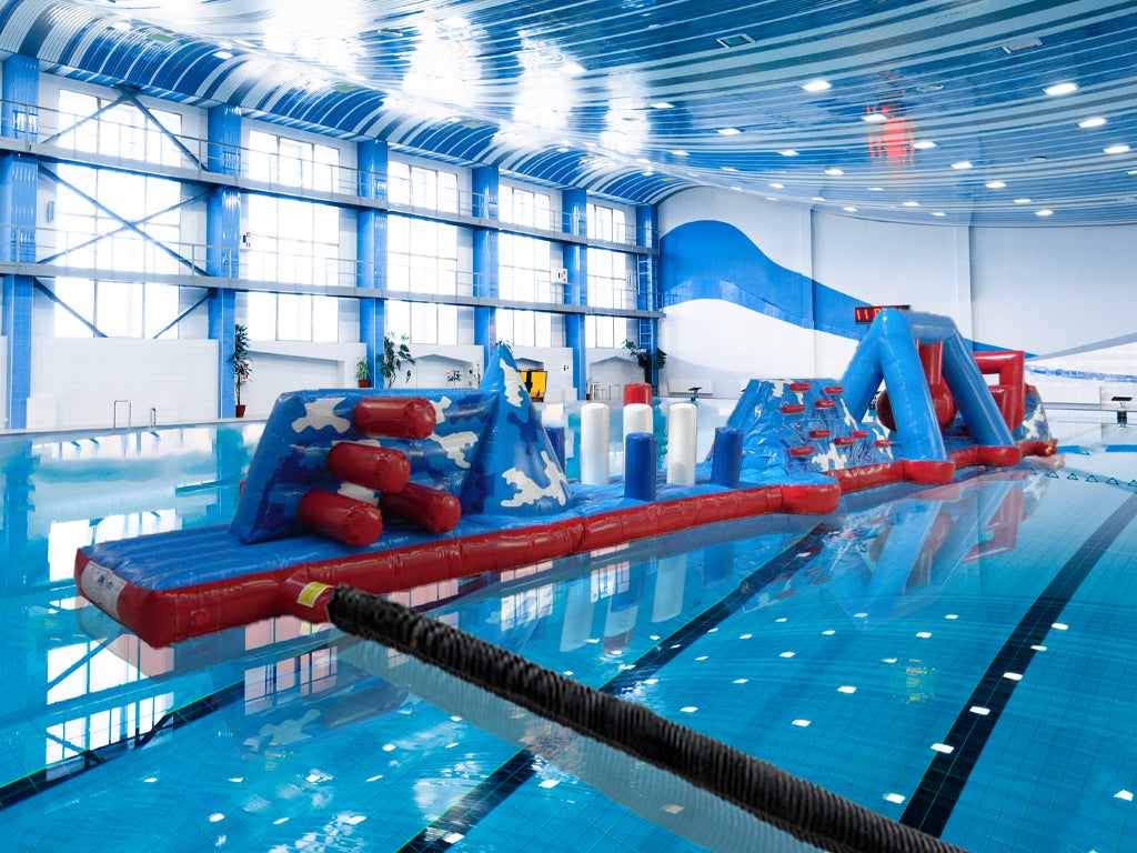 18m Super Commando Run Pool Inflatable