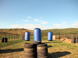 Ostacolo Paintball Cilindro Blu