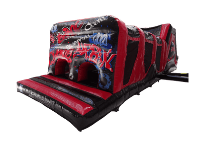 2 Part Black & Red Graffiti Energy Assault Course