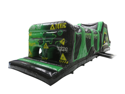 2 Part Green Toxic Energy Assault Course