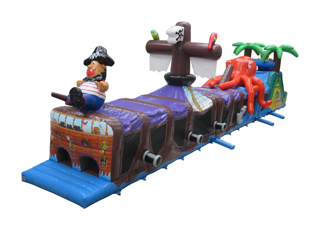 3 Part Pirate Ship Obstacle Course