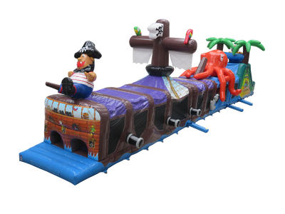 3 Part Pirate Ship Obstacle Course