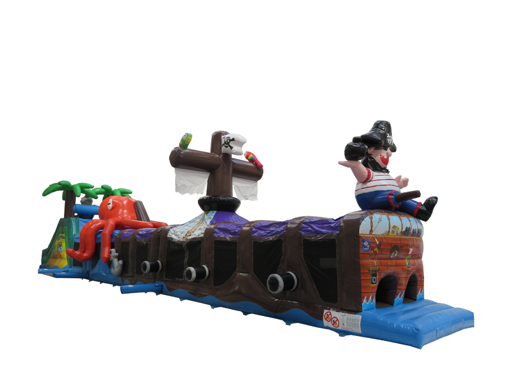 3 Part Pirate Ship Obstacle Course