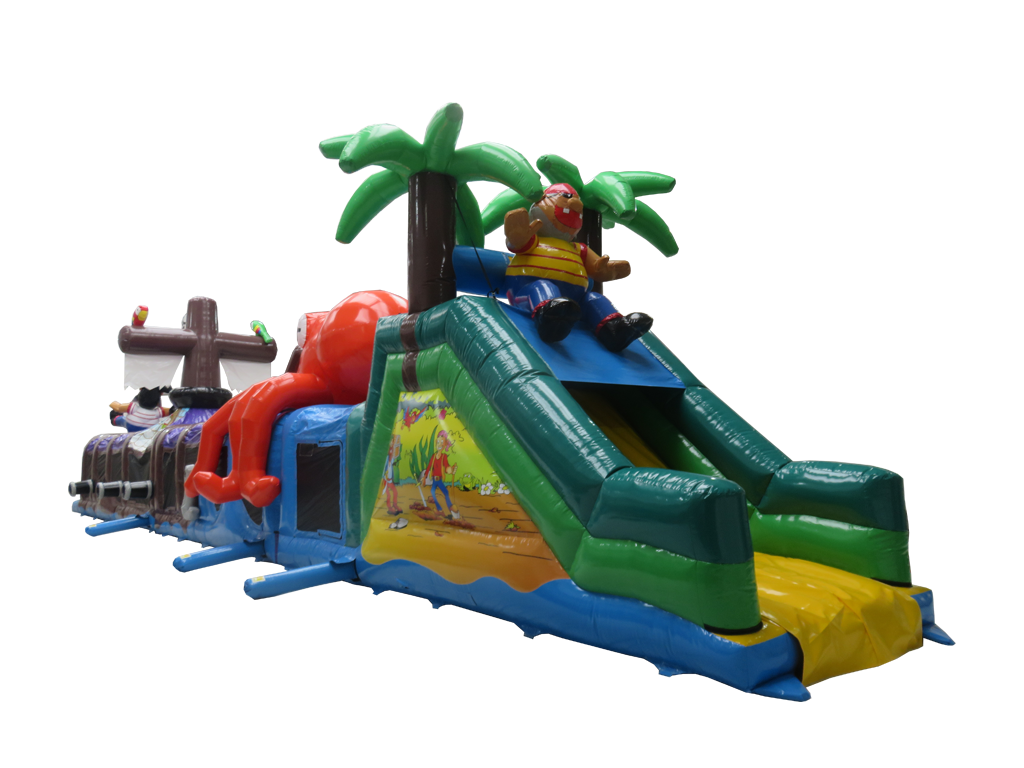 3 Part Pirate Ship Obstacle Course