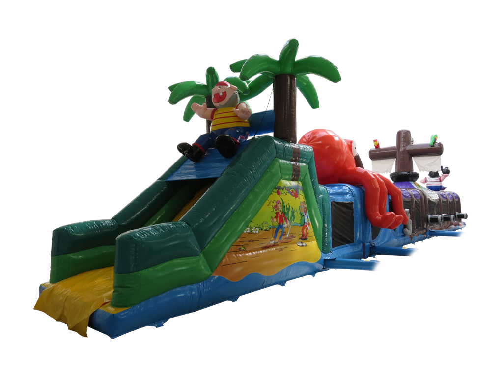 3 Part Pirate Ship Obstacle Course