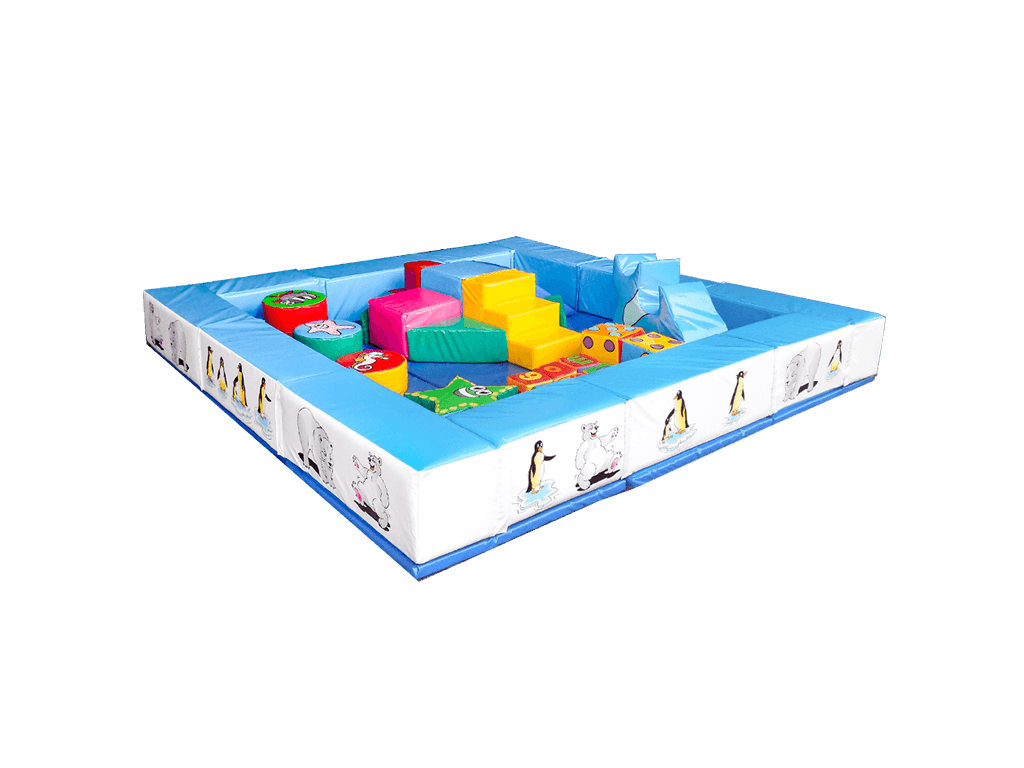 Împrejmuire joacă moale 3,6x3,6m inclusiv grafică