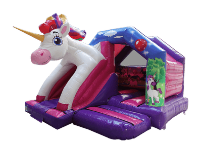 15x12ft 3D Unicorn Front Slide Combi