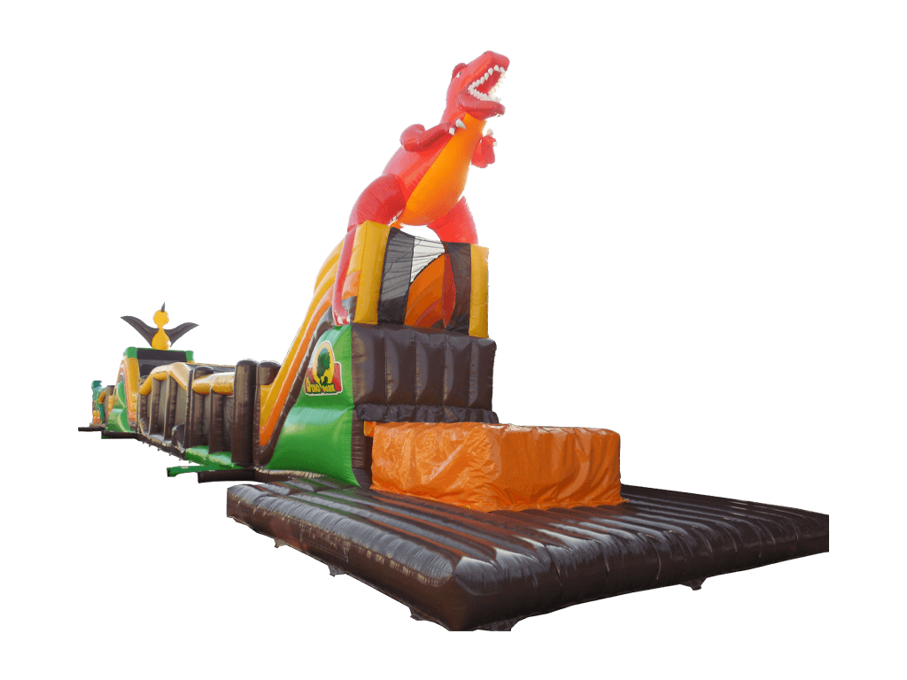 46m Dinosaur Obstacle Course with Base Jump