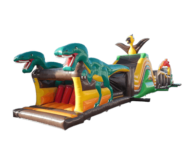 46m Dinosaur Obstacle Course with Base Jump