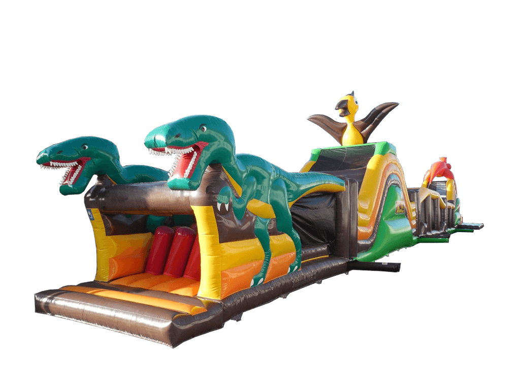 46m Dinosaur Obstacle Course with Base Jump