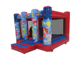 4m x 3m Blue & Red Party Midi Bouncer