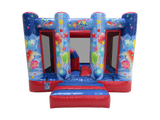 4m x 3m Blue & Red Party Midi Bouncer