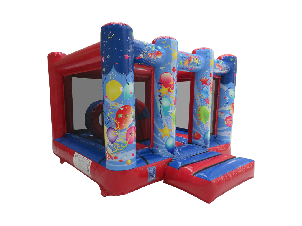 4m x 3m Blue & Red Party Midi Bouncer