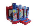 4m x 3m Blue & Red Party Midi Bouncer