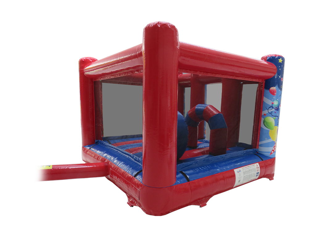 4m x 3m Blue & Red Party Midi Bouncer