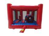4m x 3m Blue & Red Party Midi Bouncer
