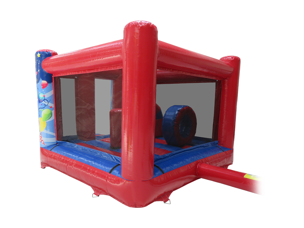 4m x 3m Blue & Red Party Midi Bouncer