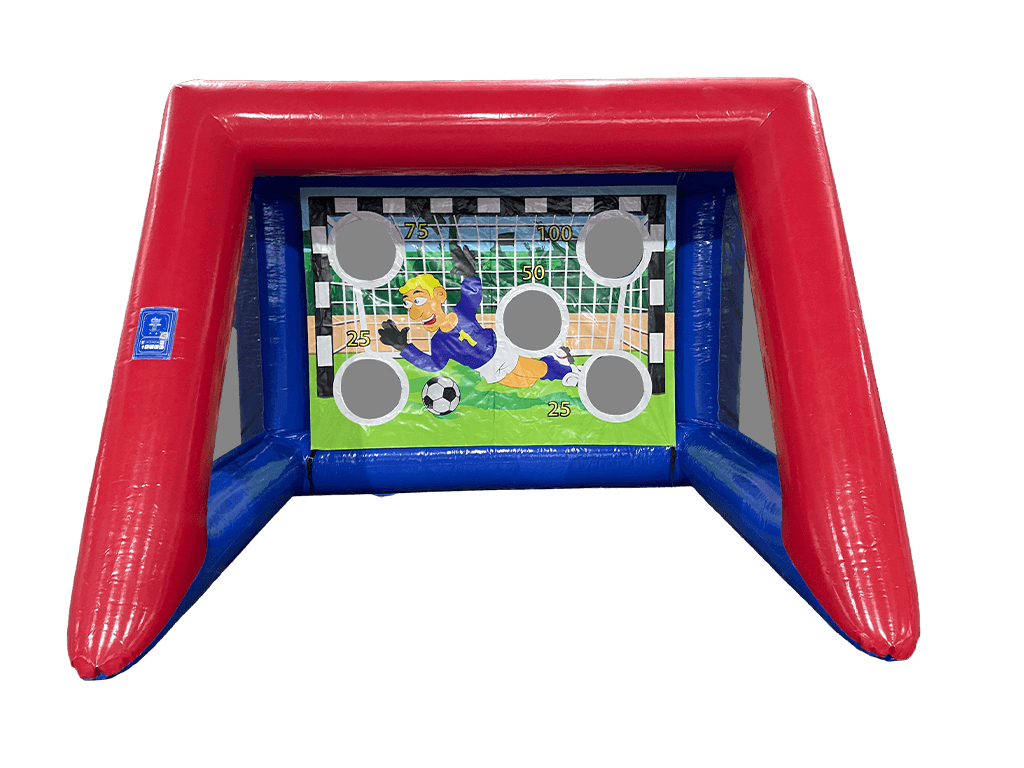Blue & Red Inflatable Football Shootout