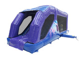 Carrera Divertida Disco Morado y Azul de 1 Parte - Listo para Disco