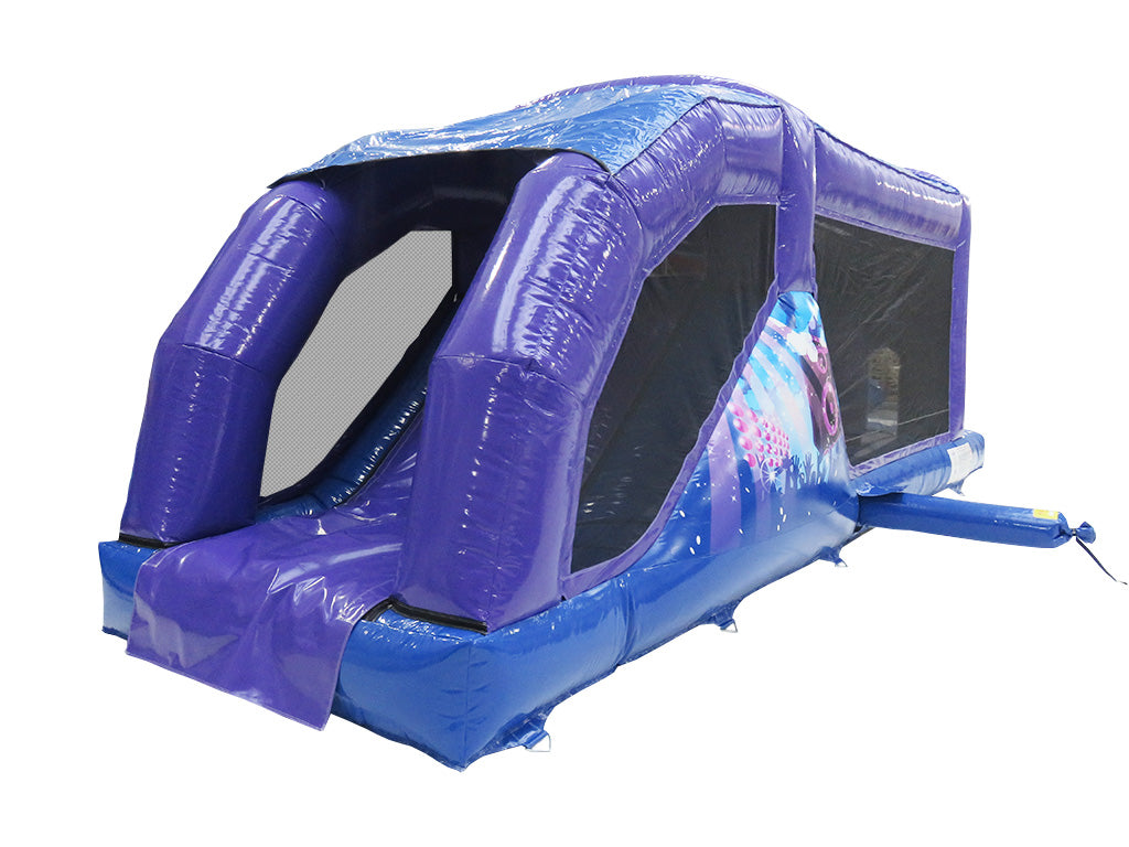 Carrera Divertida Disco Morado y Azul de 1 Parte - Listo para Disco