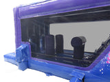 Carrera Divertida Disco Morado y Azul de 1 Parte - Listo para Disco