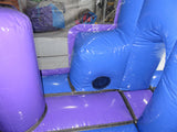 Carrera Divertida Disco Morado y Azul de 1 Parte - Listo para Disco