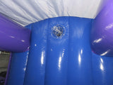 Carrera Divertida Disco Morado y Azul de 1 Parte - Listo para Disco