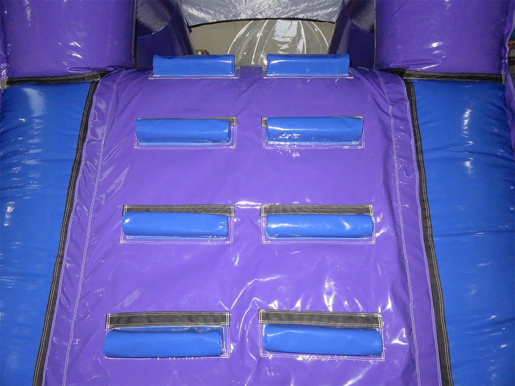 Carrera Divertida Disco Morado y Azul de 1 Parte - Listo para Disco