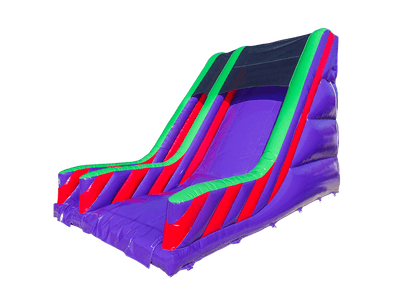 Scivolo viola, rosso e verde con piattaforma 4,5m