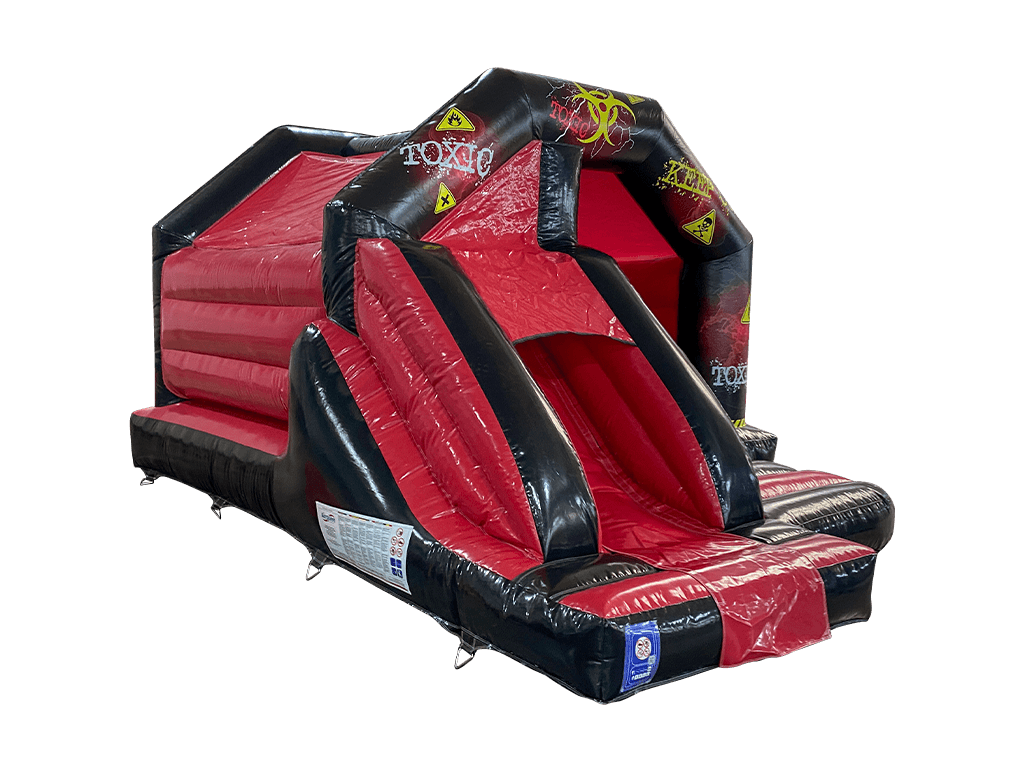 Combină tobogan frontal toxic roșu 5.5x3.7m