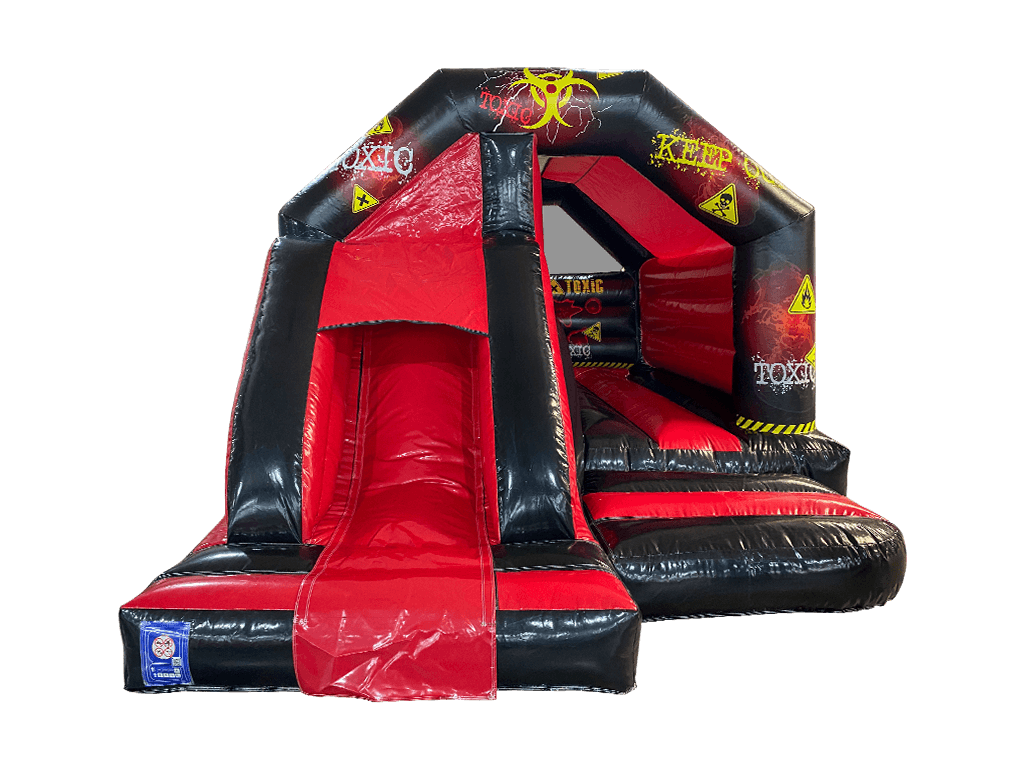 Combină tobogan frontal toxic roșu 5.5x3.7m