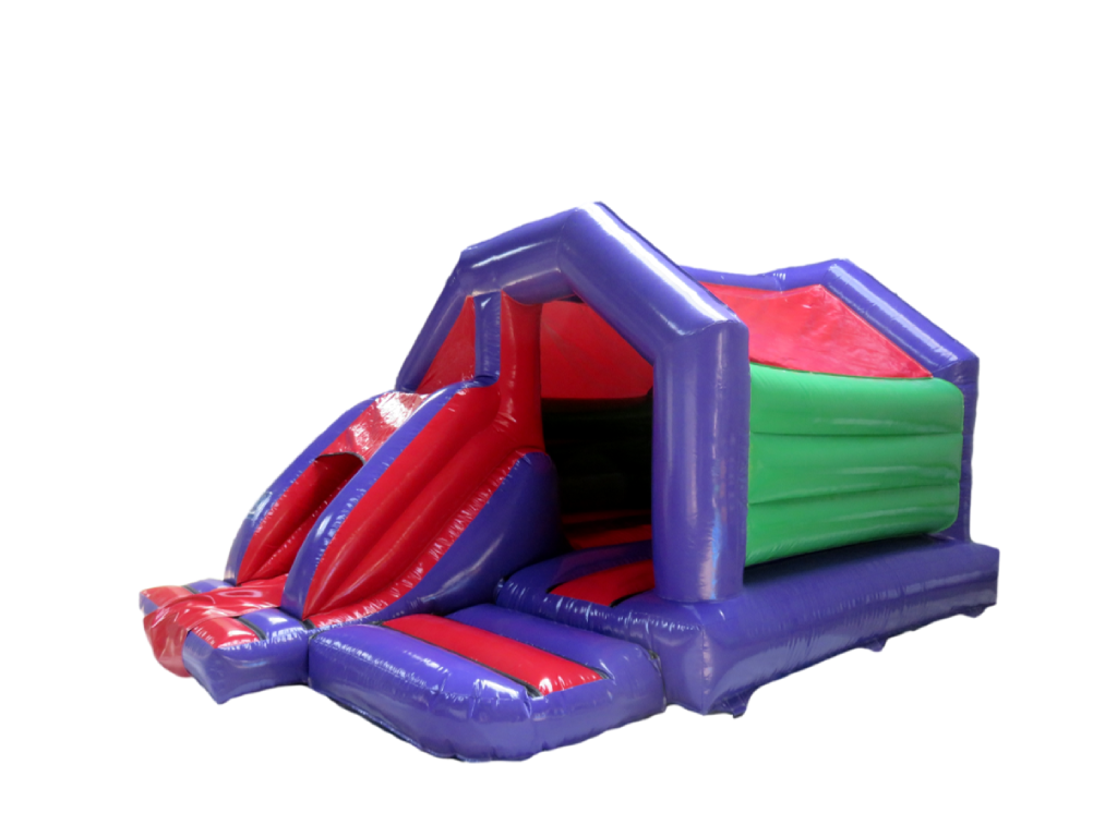 5.5x3.7m Purple, Red & Green Front Slide Combi