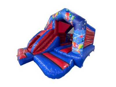 18x12ft Blue & Red Party Front Slide Combi
